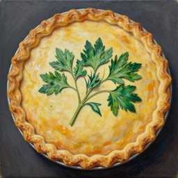 mugwort pie by pablo picasso, oil on canvas, hdr, high detail, photo realistic, hyperrealism, matte finish, high contrast, intricate, five star rating, 3 d depth, centered, masterpiece, vivid and vibrant colors, enhanced light effect, enhanced eye detail, artstationhd