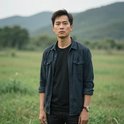 a portrait of a character in a scenic environment by Daren Bader