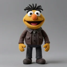 death stranding as a muppet. highly detailed felt. hyper real photo. 4 k.