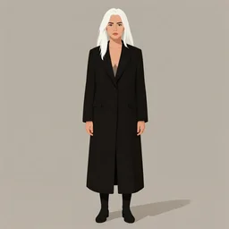 jamie lee curtis, full body, tired, serious, intelligent, powerful, white hair, fully clothed, wise, beautiful, by stanley artgerm, soft lighting, trending on artstation, flat colour
