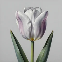 the tulip, an ultrafine detailed painting by rafal olbinski, behance contest winner, pop surrealism, detailed painting, very detailed, minimalist, skeuomorphic, airbrush art