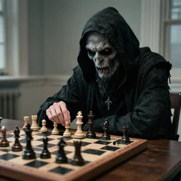 a man who plays chess with grim reaper for his life
