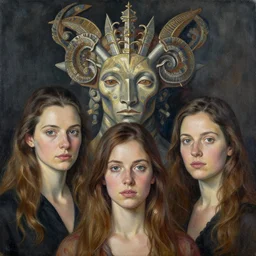 portrait of c'tan. intricate painting by ross tran, magali villeneuve, and jeremy mann.