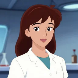 charming young woman chemist character portrait, by don bluth, sci - fi environment, highly detailed, dynamic shadows, 4 k, wallpaper - 1 0 2 4