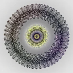 An infinite series of non rational numbers fractal