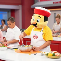 Rainbow Brite teaches a cooking class, production still, Food Network, 4k, HD