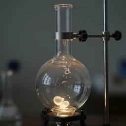 a laboratory glass distiller with a glass gut, alchemy, unreal, closeup,