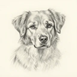 milt kahl pencil sketch of a dog