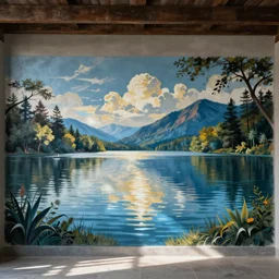 lake mural