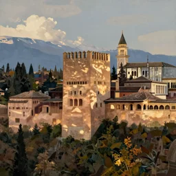 Alhambra Realistic digital painting