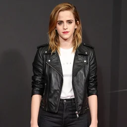 emma watson styled as riff raff musician,