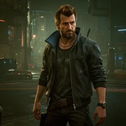 Jordan Peterson in cyberpunk 2077, game screenshot