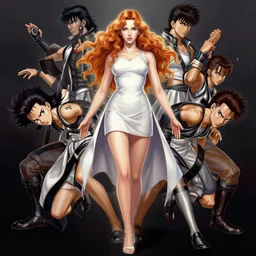 symmetrical - photo!! low - angle!! looking - at - camera!! painting of christina - hendricks in akira, action - pose, dynamic - pose, full frame photograph, zeiss lens, intricate, elegant, highly detailed, centered, digital painting, artstation, concept art, smooth, sharp focus, illustration, artgerm, tomasz alen kopera, peter mohrbacher, donato giancola, joseph christian leyendecker, wlop, boris vallejo