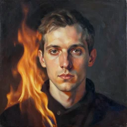 fire and ice, portrait, wlop, peter mohrbacher, artgerm