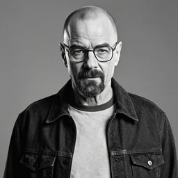 photo of Saul Goodman from Breaking Bad as GigaChad, Black and White, Award Winning Photo