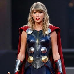 taylor swift as thor in marvel movie