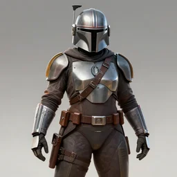 thicc female mandalorian, art station concept art, 4 k