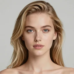 photo of a professional young woman cursed with every-increasing beauty intelligence and virtue, photoshoot, real life skin, sharp focus, blonde hair, elegant, 8K