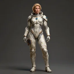 portrait of a beautiful full body female space captain default pose, d & d, fantasy, front light, intricate, muscular, highly detailed, digital painting, artstation, concept art, smooth, sharp focus, illustration, art by simon bisley and greg rutkowski and alphonse mucha, 8 k