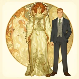 video game character design by toby fox and ( ( alphonse mucha ) ), digital illustration