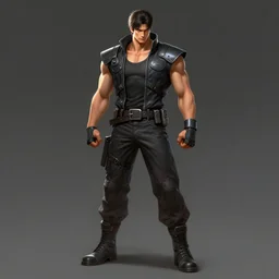 full body portrait of kazuya from tekken by greg rutkowski, scifi, digital painting, artstation, concept art, smooth, sharp foccus ilustration, artstation hq