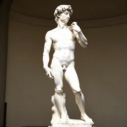 a sketch of a michelangelo sculpture, minimal strokes