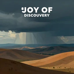 the joy of discovery, a simple textured vector based illustration, critical detail, contrasting colors, atmospheric dreamscape painting, wlop by ( ross tran )