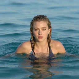 photo of chloe grace moretz in ocean, in her 3 0 s 4 k