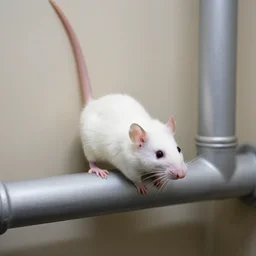 elusive white drain rat in the pipes - n 9