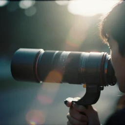film, movie still, long lens, shallow depth of field, bokeh, anamorphic lens flare