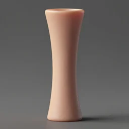 a 3d primitive tube shape, texture-mapped with Caucasian human skin, straight smooth vertical , highly realistic, Surface Painter, hyper-real, 4k, Octane render