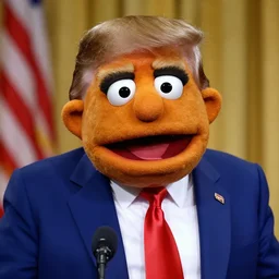 donald trump as a muppet