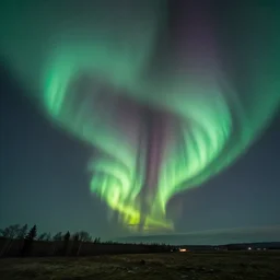 Aurora borealis tornado