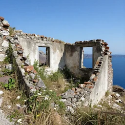 overgrown abandoned ruins of santorini, national geographic