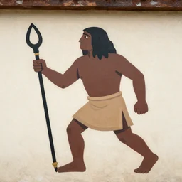 a caveman wall painting of darksearch
