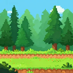 8 pixel art 8 bit forest background