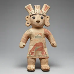 An exceptionally well preserved Chancay textile doll, some 700-1000 years old; from late Intermediate period, Peru. Walters Art Museum, Baltimore, USA.