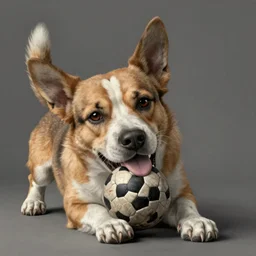 a dog trying to bite a ball too big for his mouth. intricate, elegant, highly detailed, digital painting, artstation, concept art, sharp focus, illustration, by justin gerard and artgerm, 8 k