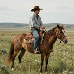 a cowboy riding a tardigrade