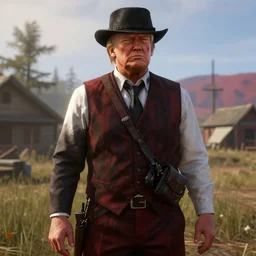Donald Trump in red dead redemption 2 4K quality