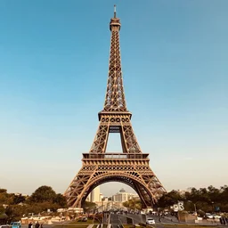 the eiffel tower, flying over egypt