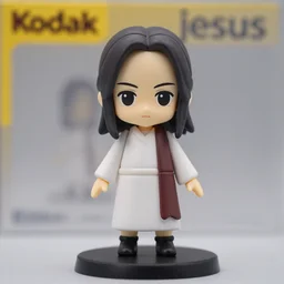 jesus as nendoroid, figurine, detailed product photo kodak