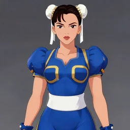 scarlett johansson as chun li with perfect symmetrical anatomical proportions, afro samurai animes style, by greg rutkowski, pencil and ink, dramatic lighting, sitting on vintage leather sofa, wide angle lens, full body within frame, swim suite, beautiful beach in the background, magazine cover, vogue