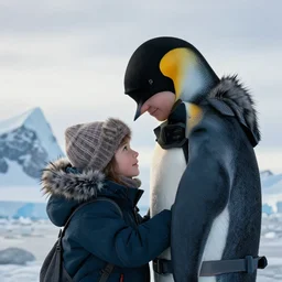 unconditional love of the mother Antarctica, cinematic, establishing shot, extremely high detail, photorealistic, cinematic lighting, intricate line drawings, 8k resolution