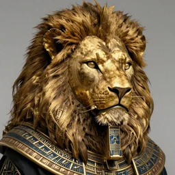 golden mask egyptian jason momoa lion head, intricate, dark, highly detailed, artstation, concept art, sharp focus, beksinski