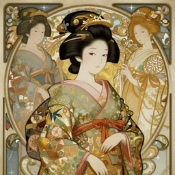 photography of japanese princess edo dynasty, deep focus, d & d, fantasy, intricate, elegant, highly detailed, digital painting, artstation, concept art, matte, sharp focus, illustration, hearthstone, art by artgerm and greg rutkowski and alphonse mucha