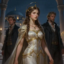 goddess of the ottoman twilight, highly detailed, digital painting, artstation, concept art, smooth, sharp focus, illustration, unreal engine 5, 8 k, art by artgerm and greg rutkowski and edgar maxence