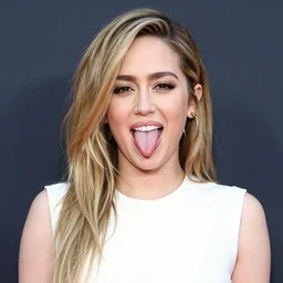 Miley Cyrus sticking out tongue
