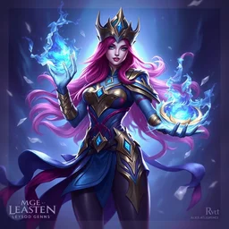 miss fortune league of legends wild rift hero champions arcane magic digital painting bioluminance alena aenami artworks in 4 k design by lois van baarle by sung choi by john kirby artgerm style pascal blanche and magali villeneuve mage fighter assassin