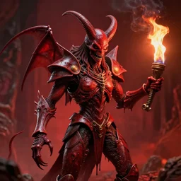 airbrush macro baphomet, in laguid drip maggot armor, syd mead, chris foss, enric torres, alberto bontempi, feng zu hyper realism, narrative light, red colors, epic, hyper detailed, awe inspiring, award winning horror, torch lighting, hyper realism, cinematical